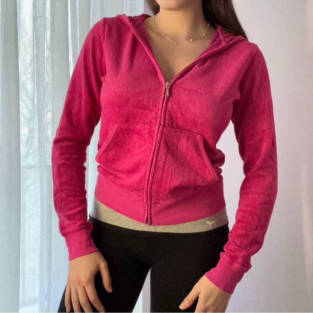 Juicy Couture Pink Zip-Up Hoodie
